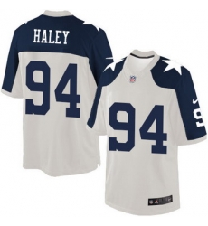 Men Dallas Cowboys #94 Charles Haley White Thanksgiving Retired Player NFL Nike Game Jersey Men Dallas Cowboys #94 Charles Haley White Thanksgiving Retired Player NFL Nike Game Jersey