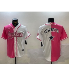 Men Dallas Cowboys big logo Red White With Patch Cool Base Stitched Baseball Jersey 10 Men Dallas Cowboys big logo Red White With Patch Cool Base Stitched Baseball Jersey 10