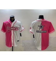 Men Dallas Cowboys big logo Red White With Patch Cool Base Stitched Baseball Jersey 8 Men Dallas Cowboys big logo Red White With Patch Cool Base Stitched Baseball Jersey 8