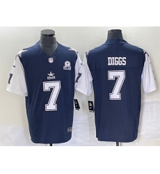 Men's Dallas Cowboys #7 Trevon Diggs Navy 2023 F.U.S.E. With 1960 Patch Vapor Limited Stitched Football Jersey Men's Dallas Cowboys #7 Trevon Diggs Navy 2023 F.U.S.E. With 1960 Patch Vapor Limited Stitched Football Jersey