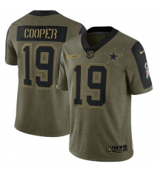 Men's Dallas Cowboys Amari Cooper Nike Olive 2021 Salute To Service Limited Player Jersey Men's Dallas Cowboys Amari Cooper Nike Olive 2021 Salute To Service Limited Player Jersey