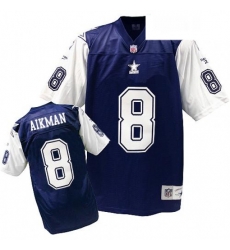 Mens Mitchell and Ness Dallas Cowboys 8 Troy Aikman Authentic Navy BlueWhite Authentic Throwback NFL Jersey Mens Mitchell and Ness Dallas Cowboys 8 Troy Aikman Authentic Navy BlueWhite Authentic Throwback NFL Jersey