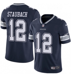 Mens Nike Dallas Cowboys 12 Roger Staubach Navy Blue Team Color Vapor Untouchable Limited Player NFL Jersey Mens Nike Dallas Cowboys 12 Roger Staubach Navy Blue Team Color Vapor Untouchable Limited Player NFL Jersey
