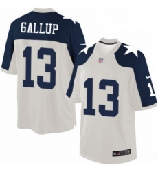 Mens Nike Dallas Cowboys 13 Michael Gallup Limited White Throwback Alternate NFL Jersey Mens Nike Dallas Cowboys 13 Michael Gallup Limited White Throwback Alternate NFL Jersey