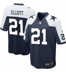 Mens Nike Dallas Cowboys 21 Ezekiel Elliott Game Navy Blue Throwback Alternate NFL Jersey Mens Nike Dallas Cowboys 21 Ezekiel Elliott Game Navy Blue Throwback Alternate NFL Jersey