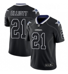 Mens Nike Dallas Cowboys 21 Ezekiel Elliott Limited Lights Out Black Rush NFL Jersey Mens Nike Dallas Cowboys 21 Ezekiel Elliott Limited Lights Out Black Rush NFL Jersey