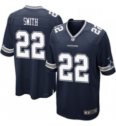 Mens Nike Dallas Cowboys 22 Emmitt Smith Game Navy Blue Team Color NFL Jersey Mens Nike Dallas Cowboys 22 Emmitt Smith Game Navy Blue Team Color NFL Jersey