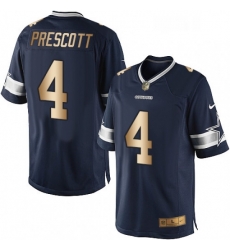 Mens Nike Dallas Cowboys 4 Dak Prescott Limited NavyGold Team Color NFL Jersey Mens Nike Dallas Cowboys 4 Dak Prescott Limited NavyGold Team Color NFL Jersey