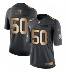 Mens Nike Dallas Cowboys 50 Sean Lee Limited BlackGold Salute to Service NFL Jersey Mens Nike Dallas Cowboys 50 Sean Lee Limited BlackGold Salute to Service NFL Jersey