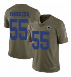 Mens Nike Dallas Cowboys 55 Leighton Vander Esch Limited Olive 2017 Salute to Service NFL Jersey Mens Nike Dallas Cowboys 55 Leighton Vander Esch Limited Olive 2017 Salute to Service NFL Jersey