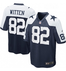 Mens Nike Dallas Cowboys 82 Jason Witten Game Navy Blue Throwback Alternate NFL Jersey Mens Nike Dallas Cowboys 82 Jason Witten Game Navy Blue Throwback Alternate NFL Jersey