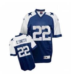 Mens Reebok Dallas Cowboys 22 Emmitt Smith Authentic Navy Blue Thanksgiving Throwback NFL Jersey Mens Reebok Dallas Cowboys 22 Emmitt Smith Authentic Navy Blue Thanksgiving Throwback NFL Jersey