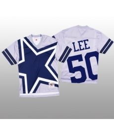 NFL Dallas Cowboys 50 Sean Lee White Men Mitchell 26 Nell Big Face Fashion Limited NFL Jersey NFL Dallas Cowboys 50 Sean Lee White Men Mitchell 26 Nell Big Face Fashion Limited NFL Jersey
