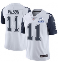 Nike Cowboys 11 Cedrick Wilson White Men Stitched With Established In 1960 Patch NFL Limited Rush Jersey Nike Cowboys 11 Cedrick Wilson White Men Stitched With Established In 1960 Patch NFL Limited Rush Jersey