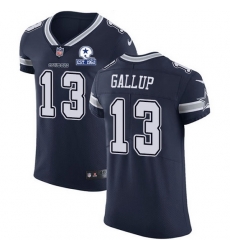 Nike Cowboys 13 Michael Gallup Navy Blue Team Color Men Stitched With Established In 1960 Patch NFL Vapor Untouchable Elite Jersey Nike Cowboys 13 Michael Gallup Navy Blue Team Color Men Stitched With Established In 1960 Patch NFL Vapor Untouchable Elite Jersey