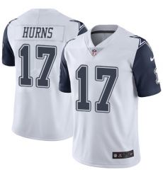 Nike Cowboys #17 Allen Hurns White Mens Stitched NFL Limited Rush Jersey Nike Cowboys #17 Allen Hurns White Mens Stitched NFL Limited Rush Jersey