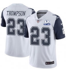 Nike Cowboys 23 Darian Thompson White Men Stitched With Established In 1960 Patch NFL Limited Rush Jersey Nike Cowboys 23 Darian Thompson White Men Stitched With Established In 1960 Patch NFL Limited Rush Jersey