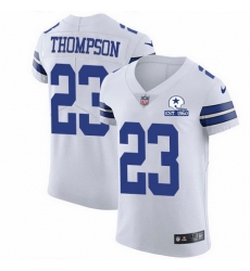 Nike Cowboys 23 Darian Thompson White Men Stitched With Established In 1960 Patch NFL New Elite Jersey Nike Cowboys 23 Darian Thompson White Men Stitched With Established In 1960 Patch NFL New Elite Jersey