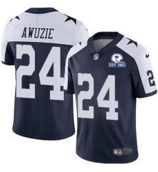 Nike Cowboys 24 Chidobe Awuzie Navy Blue Thanksgiving Men Stitched With Established In 1960 Patch NFL Vapor Untouchable Limited Throwback Jersey Nike Cowboys 24 Chidobe Awuzie Navy Blue Thanksgiving Men Stitched With Established In 1960 Patch NFL Vapor Untouchable Limited Throwback Jersey
