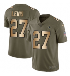 Nike Cowboys #27 Jourdan Lewis Olive Mens Gold 2017 Salute to Service NFL Limited Jersey Nike Cowboys #27 Jourdan Lewis Olive Mens Gold 2017 Salute to Service NFL Limited Jersey