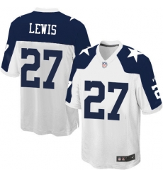 Nike Cowboys #27 Jourdan Lewis White Mens Throwback Alternate NFL Elite Jersey Nike Cowboys #27 Jourdan Lewis White Mens Throwback Alternate NFL Elite Jersey