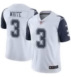 Nike Cowboys 3 Mike White White Color Rush Limited Jersey Nike Cowboys 3 Mike White White Color Rush Limited Jersey