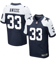 Nike Cowboys #33 Chidobe Awuzie Navy Blue Thanksgiving Mens Stitched NFL Throwback Elite Jersey Nike Cowboys #33 Chidobe Awuzie Navy Blue Thanksgiving Mens Stitched NFL Throwback Elite Jersey