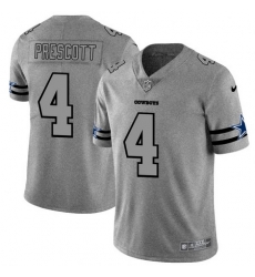 Nike Cowboys 4 Dak Prescott 2019 Gray Gridiron Gray Vapor Untouchable Limited Jersey Nike Cowboys 4 Dak Prescott 2019 Gray Gridiron Gray Vapor Untouchable Limited Jersey