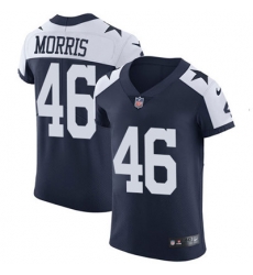Nike Cowboys #46 Alfred Morris Navy Blue Thanksgiving Mens Stitched NFL Vapor Untouchable Throwback Elite Jersey Nike Cowboys #46 Alfred Morris Navy Blue Thanksgiving Mens Stitched NFL Vapor Untouchable Throwback Elite Jersey