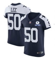Nike Cowboys 50 Sean Lee Navy Blue Thanksgiving Men Stitched With Established In 1960 Patch NFL Vapor Untouchable Throwback Elite Jersey Nike Cowboys 50 Sean Lee Navy Blue Thanksgiving Men Stitched With Established In 1960 Patch NFL Vapor Untouchable Throwback Elite Jersey