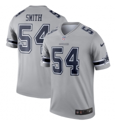 Nike Cowboys 54 Jaylon Smith Gray Inverted Legend Jersey Nike Cowboys 54 Jaylon Smith Gray Inverted Legend Jersey