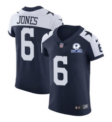 Nike Cowboys 6 Chris Jones Navy Blue Thanksgiving Men Stitched With Established In 1960 Patch NFL Vapor Untouchable Throwback Elite Jersey Nike Cowboys 6 Chris Jones Navy Blue Thanksgiving Men Stitched With Established In 1960 Patch NFL Vapor Untouchable Throwback Elite Jersey
