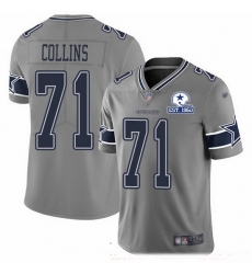 Nike Cowboys 71 La 27el Collins Gray Men Stitched With Established In 1960 Patch NFL Limited Inverted Legend Jersey Nike Cowboys 71 La 27el Collins Gray Men Stitched With Established In 1960 Patch NFL Limited Inverted Legend Jersey
