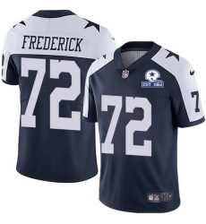 Nike Cowboys 72 Travis Frederick Navy Blue Thanksgiving Men Stitched With Established In 1960 Patch NFL Vapor Untouchable Limited Throwback Jersey Nike Cowboys 72 Travis Frederick Navy Blue Thanksgiving Men Stitched With Established In 1960 Patch NFL Vapor Untouchable Limited Throwback Jersey