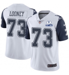 Nike Cowboys 73 Joe Looney White Men Stitched With Established In 1960 Patch NFL Limited Rush Jersey Nike Cowboys 73 Joe Looney White Men Stitched With Established In 1960 Patch NFL Limited Rush Jersey