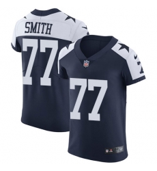 Nike Cowboys #77 Tyron Smith Navy Blue Thanksgiving Mens Stitched NFL Vapor Untouchable Throwback Elite Jersey Nike Cowboys #77 Tyron Smith Navy Blue Thanksgiving Mens Stitched NFL Vapor Untouchable Throwback Elite Jersey