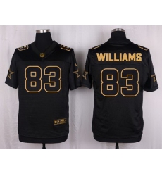 Nike Cowboys #83 Terrance Williams Black Mens Stitched NFL Elite Pro Line Gold Collection Jersey