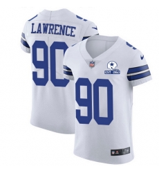Nike Cowboys 90 DeMarcus Lawrence White Men Stitched With Established In 1960 Patch NFL New Elite Jersey Nike Cowboys 90 DeMarcus Lawrence White Men Stitched With Established In 1960 Patch NFL New Elite Jersey