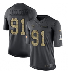 Nike Cowboys #91 L P Ladouceur Black Mens Stitched NFL Limited 2016 Salute To Service Jersey Nike Cowboys #91 L P Ladouceur Black Mens Stitched NFL Limited 2016 Salute To Service Jersey