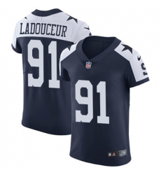 Nike Cowboys #91 L P Ladouceur Navy Blue Thanksgiving Mens Stitched NFL Vapor Untouchable Throwback Elite Jersey Nike Cowboys #91 L P Ladouceur Navy Blue Thanksgiving Mens Stitched NFL Vapor Untouchable Throwback Elite Jersey
