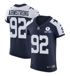 Nike Cowboys 92 Dorance Armstrong Navy Blue Thanksgiving Men Stitched With Established In 1960 Patch NFL Vapor Untouchable Throwback Elite Jersey Nike Cowboys 92 Dorance Armstrong Navy Blue Thanksgiving Men Stitched With Established In 1960 Patch NFL Vapor Untouchable Throwback Elite Jersey