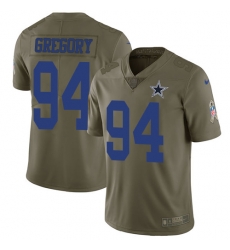 Nike Cowboys #94 Randy Gregory Olive Mens Stitched NFL Limited 2017 Salute To Service Jersey Nike Cowboys #94 Randy Gregory Olive Mens Stitched NFL Limited 2017 Salute To Service Jersey