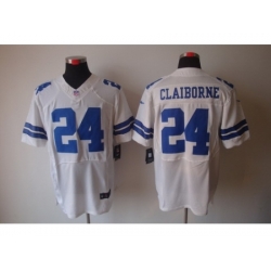 Nike Dallas Cowboys 24 Morris Claiborne White Elite NFL Jersey