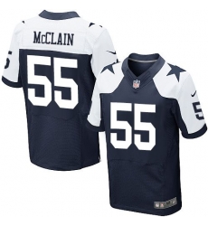 Nike Dallas Cowboys #55 Rolando McClain Navy Blue Thanksgiving Throwback Men 27s Stitched NFL Elite Jersey Nike Dallas Cowboys #55 Rolando McClain Navy Blue Thanksgiving Throwback Men 27s Stitched NFL Elite Jersey