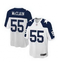Nike Dallas Cowboys #55 Rolando McClain White Thanksgiving Throwback Mens Stitched NFL Elite Jersey Nike Dallas Cowboys #55 Rolando McClain White Thanksgiving Throwback Mens Stitched NFL Elite Jersey