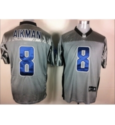 Nike Dallas Cowboys 8 Troy Aikman grey Elite shadow NFL Jersey Nike Dallas Cowboys 8 Troy Aikman grey Elite shadow NFL Jersey