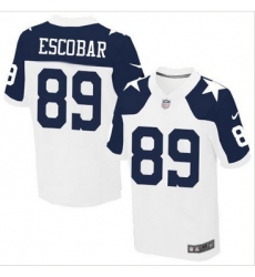 Nike Dallas Cowboys #89 Gavin Escobar White Thanksgiving Throwback Mens Stitched NFL Elite Jersey Nike Dallas Cowboys #89 Gavin Escobar White Thanksgiving Throwback Mens Stitched NFL Elite Jersey