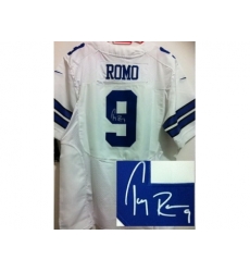 Nike Dallas Cowboys 9 Tony Romo White Elite Signed NFL Jersey Nike Dallas Cowboys 9 Tony Romo White Elite Signed NFL Jersey
