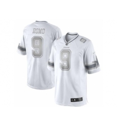Nike Dallas Cowboys 9 Tony Romo White Limited Platinum NFL Jersey Nike Dallas Cowboys 9 Tony Romo White Limited Platinum NFL Jersey