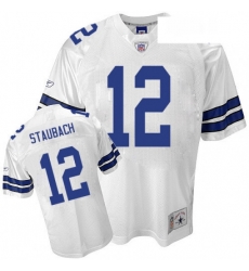 Reebok Dallas Cowboys 12 Roger Staubach Authentic White Legend Throwback NFL Jersey Reebok Dallas Cowboys 12 Roger Staubach Authentic White Legend Throwback NFL Jersey